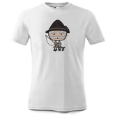 Da Oid Sinzer Goasslschnoizer T Shirt Kinder Weiss Seilbahnweg Front